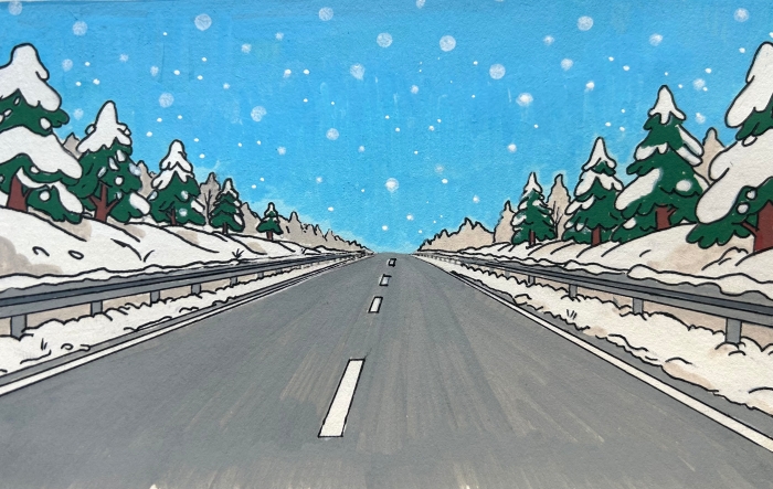 高速踏冬色--李贺一--丰宁隧道管理站